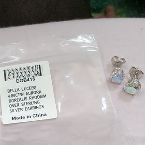 Bella Luce Aurora Borealis Silver Earrings